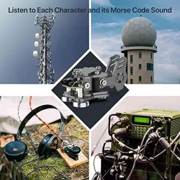 Morse Code Key with Adjustable Double Paddle & Switching