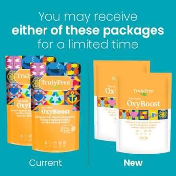 Truly Free OxyBoost - Oxygen Whitener & Clothes Stain Remover Laundry Detergent Powder with Sodium P...