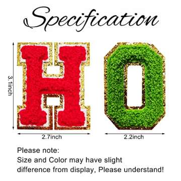 HOHOHO Iron on Patches for Festive Christmas Decor