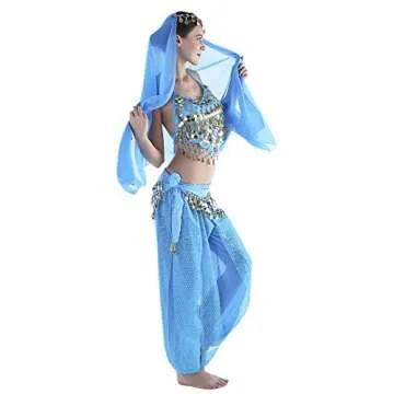 Seawhisper Genie Costume for Women - I Dream of Jeannie & Jasmine Inspired