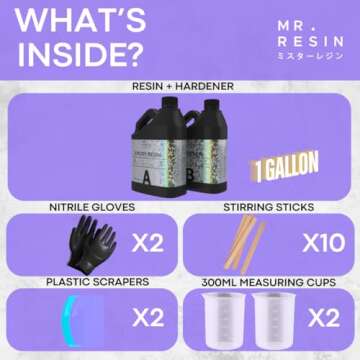MR. Resin EPOXY 1 Gallon Kit - Crystal Clear & Durable