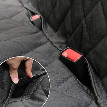Waterproof Dog Car Seat Cover with Side Flap, Nonslip Luxury