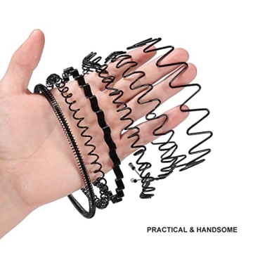 Nomakk 6-Pack Metal Headbands for All-Day Comfort