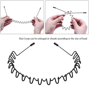 Nomakk 6-Pack Metal Headbands for All-Day Comfort