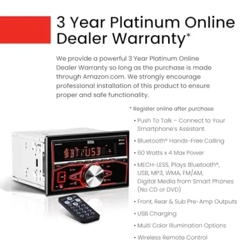 BOSS Audio Systems 820BRGB Car Stereo for Ultimate Sound Experience