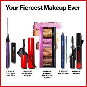 Revlon Mascara, So Fierce Big Bad Lash Eye Makeup, Volumizing, Lasts up to 24 Hours, No Clump, Smudge Proof, Flake Proof, 762 Waterproof Blackest Black, 0.34 fl. Oz