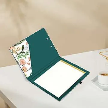 Stylish Hongri Clipboard Folio with Refillable Notepad