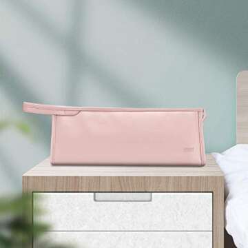 BUBM Travel Storage Bag Compatible with Dyson Airwrap Styler, Shark Flexstyle Air Styling & Drying System, Portable Carrying Case Organizer for Airwrap Styler and Attachments,Pink