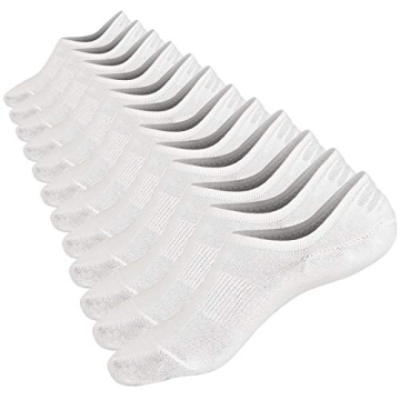 Mottee&Zconia No Show Low Cut Socks - Invisible Non-Slide Comfort, 6 Pack