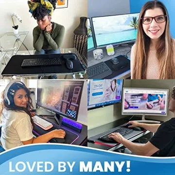 Ergonomic Gaming Mouse Pad with RGB Lighting and Wrist Rest