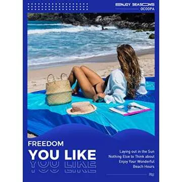 OCOOPA Extra Large Beach Blanket - Sand Free & Durable