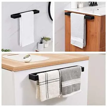 KES Self Adhesive Towel Bar Modern Towel Rack for Home