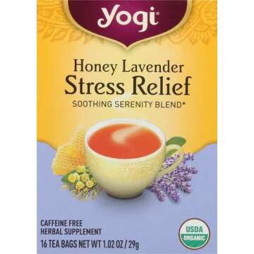 Yogi Tea Herbal Stress Relief, Honey Lavender 16 ct