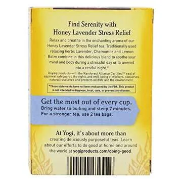 Yogi Tea Herbal Stress Relief, Honey Lavender 16 ct