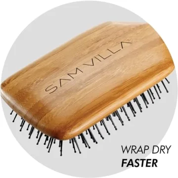 Sam Villa Bamboo Brush for Easy Hair Styling
