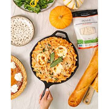 LIVIVA Organic Shirataki Penne with Oat Fiber, Low-Calorie Pasta made from Konjac Root, Non-GMO, Gluten Free and Keto Certified, 14.11 Ounce (Pack of 6)