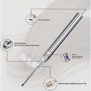 Tape in Extension Remover Electric Heated Tape Remover Fast Tape in Hair Extension Tool Tape-In Hair...