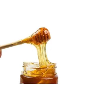 LASSUM 10 Pieces 3 Inch Wood Honey Dippers Sticks, Mini Honey Dipper Stick for Honey Jar Dispense Drizzle Honey