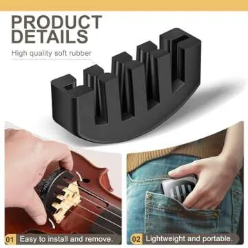 Effective Violin Mute - 2 Packs for Quiet Practice