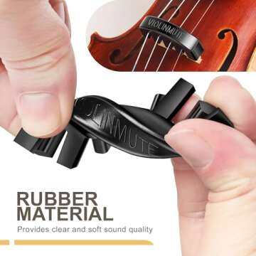 Effective Violin Mute - 2 Packs for Quiet Practice