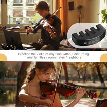 Effective Violin Mute - 2 Packs for Quiet Practice
