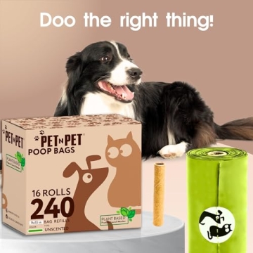 Durable Compostable Dog Poop Bags 240 Counts Ecological Choice