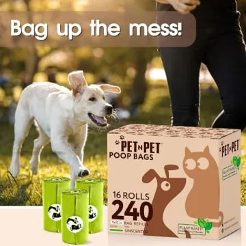 Durable Compostable Dog Poop Bags 240 Counts Ecological Choice