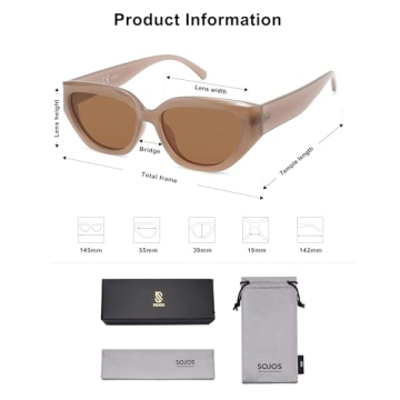 SOJOS Cat Eye Polarized Sunglasses Fashion Accessory