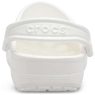 Crocs Unisex-Adult Classic Clogs (Best Sellers), White, 5 Men/7 Women
