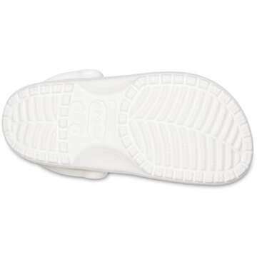 Crocs Unisex-Adult Classic Clogs (Best Sellers), White, 5 Men/7 Women