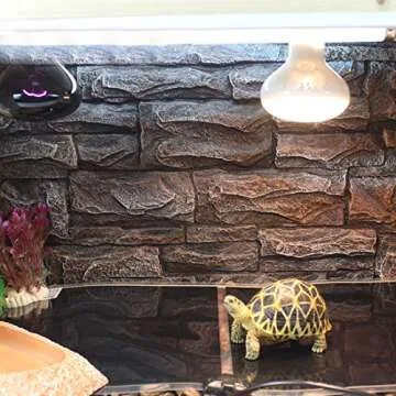 MQ Reptile Terrarium Heat Pad with LCD Digital Aquarium Thermometer, 5.5 x 6in Power Adjustment Under Tank Heater Mat for Pets, Small Animals, Seedling, 5W