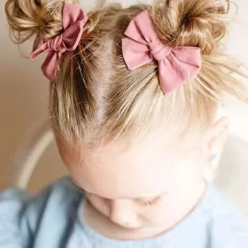 Premium 40Pcs Hair Bows Clips for Baby Girls - Oaoleer