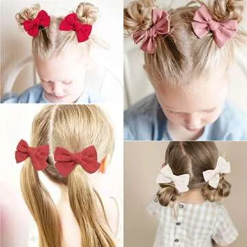 Premium 40Pcs Hair Bows Clips for Baby Girls - Oaoleer