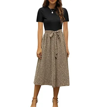 Elegant Zattcas Midi Dress for Women - Perfect Work & Casual Wear