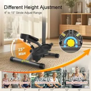 ZIWWVY Twist Stepper with Resistance Bands for Full Body Workout