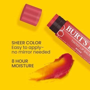 Burt's Bees Tinted Lip Balm Petal Rose - 2-Pack