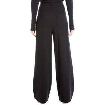 Max Studio High Waisted Button Sailor Wide Leg Pant