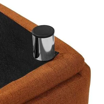 Dolonm Sherpa Modern Oversized Accent Chair in Curry