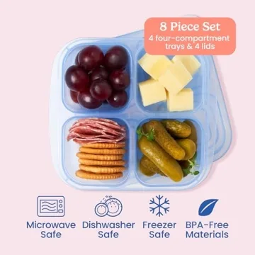 Bentgo Easyboxes 4-Compartment Snack Container Set