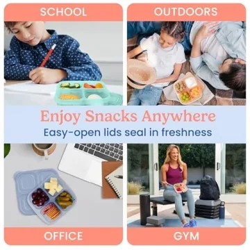 Bentgo Easyboxes 4-Compartment Snack Container Set