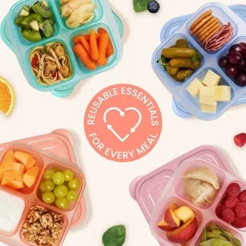 Bentgo Easyboxes 4-Compartment Snack Container Set