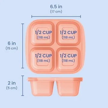 Bentgo Easyboxes 4-Compartment Snack Container Set