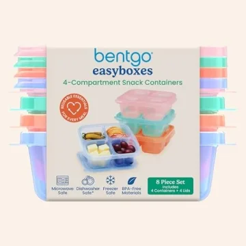 Bentgo Easyboxes 4-Compartment Snack Container Set