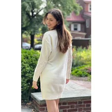 Women's 2024 Fall Winter Angashion Sweater Dress Cozy Stylish