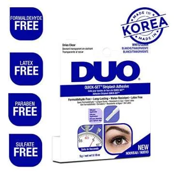 DUO Quick-Set Lash Adhesive - Fast-Drying, Water-Resistant Glue