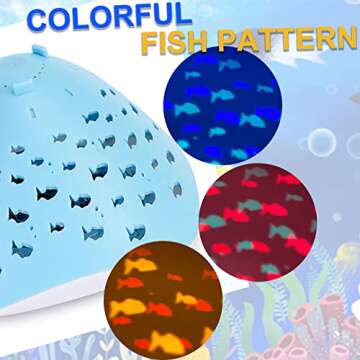 Floating Pool Lights Colorful Fish Lamp Underwater Lights Pool Accessories for Disco Pool Party,Pond Décor,Inflatable Swimming Pool,Above Ground Swimming Pool,Tub