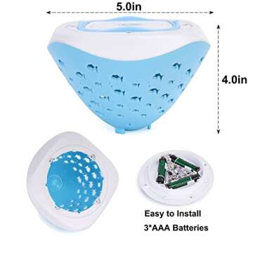 Floating Pool Lights Colorful Fish Lamp Underwater Lights Pool Accessories for Disco Pool Party,Pond Décor,Inflatable Swimming Pool,Above Ground Swimming Pool,Tub