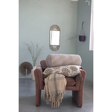 Hand-Carved Decorative Mango Wood Vase for Home