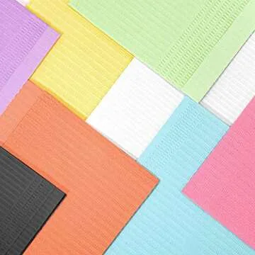 JMU 125 Pack Pink Dental Bibs for Sanitary Procedures