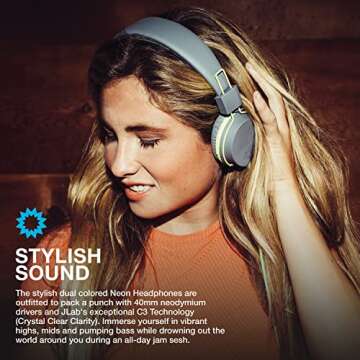 JLab Neon Headphones: Feather-Light Comfort and Sound